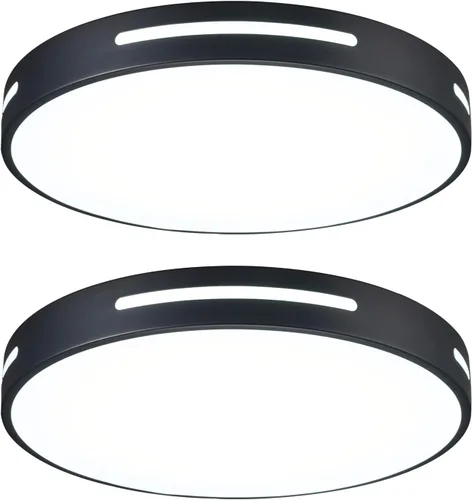 Miniatura 10 de Paquete de 3 lámparas de techo de montaje empotrado doradas LED, lámpara de techo de 24W para dormitorio, montaje en techo regulable, lámpara