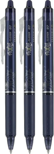 Miniatura 3 de PILOT FriXion Clicker - Bolígrafos de tinta de gel borrables, recargables y retráctiles, punta fina de 0.7 mm, tinta azul marino, paquete de 1