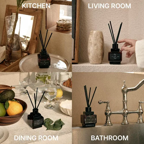 Miniatura 4 de hetras - Juego de difusor Objet (aroma de jardinero de flores), fragancia estética decorativa para el hogar, paquete de 2