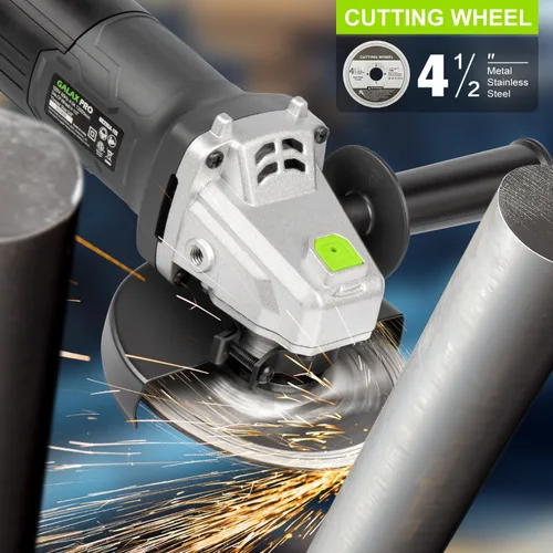 Miniatura 6 de GALAX PRO Amoladora Angular Eléctrica, Equipada con Motor de 4.0 Amperios con Potencia de Salida Máxima de 750W, Amoladora Angular con Cable