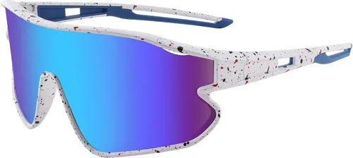 Miniatura 2 de FEISEDY Gafas de sol unisex para jóvenes, gafas de sol de béisbol y tenis, UV400 deportivas para niños y niñas, pantallas de ciclismo B4064