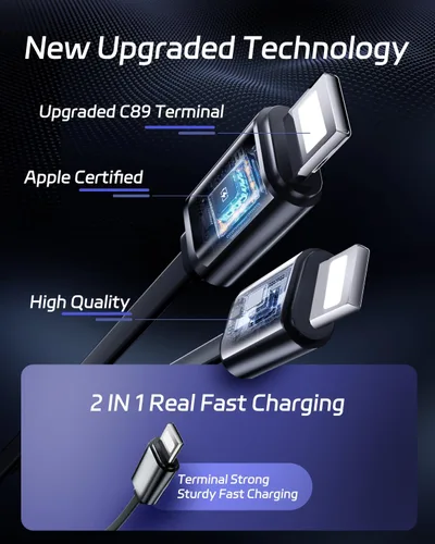 Miniatura 4 de Cargador retráctil para automóvil, cargador USB súper rápido para iPhone de automóvil, regalos para hombres y mujeres, accesorios para automóvil