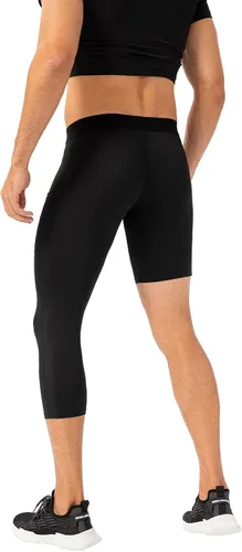 Miniatura 11 de Pantalones de compresión de 3/4 de una pierna para hombre, mallas de baloncesto atléticas para correr, leggings deportivos de capa base capri