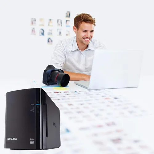 Miniatura 2 de BUFFALO DriveStation Duo 2-Bay 8TB (2x4TB) Disco duro externo de escritorio TAA USB 3.2
