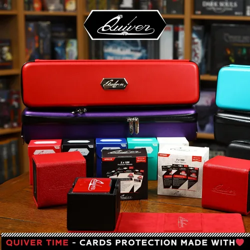 Miniatura 6 de Quiver Time 200 fundas para tarjetas rojas de tamaño estándar Artemis para tarjetas Magic: the Gathering Cards - Fundas protectoras de tarjetas TCG