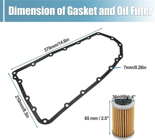 Miniatura 7 de X AUTOHAUX 1 Unidades Kit de juntas de cárter de aceite de filtro de transmisión para Nissan Rogue NV200 Juke para Nissan Juke 2011-2017 31728-1XF02