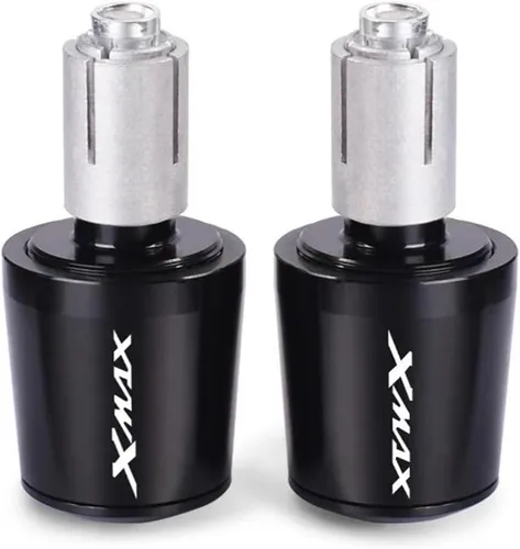 Miniatura 4 de Motorcycle CNC Aluminum Motorcycle Handlebar End 7/8" 22mm Handle Bar Ends Plugs Caps for XMAX300 XMAX400 Xmax X-MAX 125 250 300 400 Handle end Black