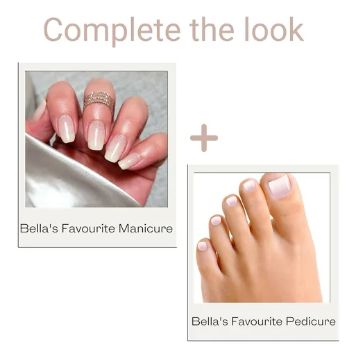 Miniatura 5 de Alice & Bella Tiras de pedicura de gel semicuradas (Bella's Fave) para uñas de los pies Adhesivo suave Requiere luz UV Calidad de salón