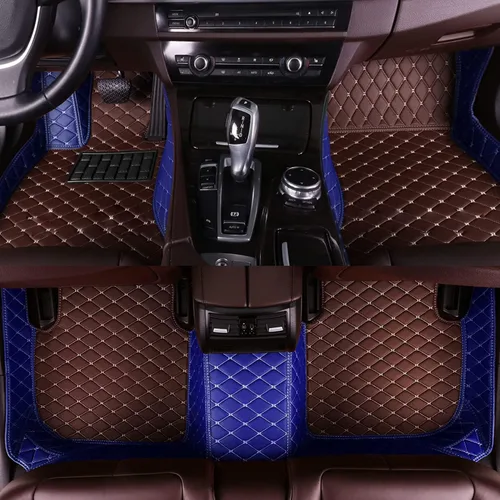 Miniatura 33 de Alfombrillas de cuero personalizadas para automóvil, personalizadas, para camión, sedán, cupé y SUV, revestimientos de lujo con diamantes (beige)