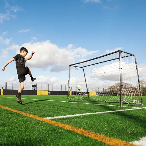 Miniatura 7 de QUICKPLAY GS Porterías de Fútbol - Portería de Fútbol de Acero Galvanizado Súper Duradera [5 Tamaños] Tamaños Reglamentarios, Red Profunda, Movible