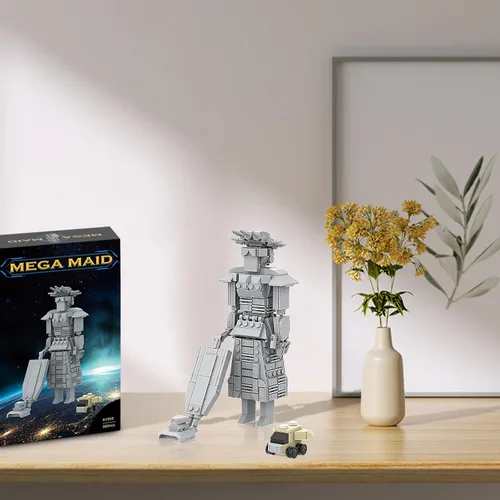 Miniatura 6 de Mega Maid Spaceballs Kit de construcción creativo para adultos, niños, juego de construcción de escritorio, juguete de Navidad, regalo de cumpleaños