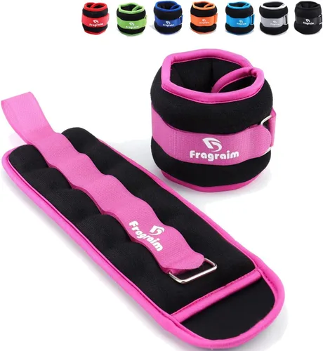 Fragraim - Juego de pesas de tobillo para mujeres, hombres y niños, ideal para entrenamiento de fuerza para muñeca/pierna/brazo, correa ajustable, 1