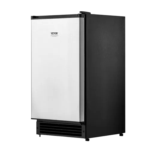 Miniatura 11 de VEVOR Máquina de hielo integrada para debajo del mostrador, 15 libras/día debajo del mostrador, máquina de hielo con puerta reversible de acero