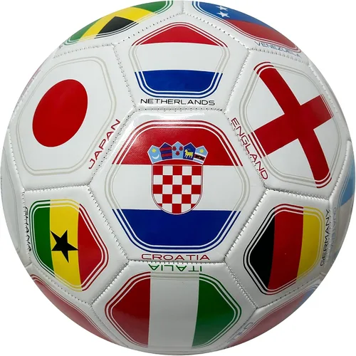 Miniatura 4 de Icon Sports Balón de fútbol de banderas de país, tamaño 5, equipos nacionales del club mundial, pelota de fútbol con bandera #5