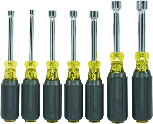 Miniatura 7 de Klein Tools Juego de herramientas 631M, fabricado en Estados Unidos, destornilladores de tuercas magnéticos, tamaños 3/16, 1/4, 5/16, 11/32, 3/8
