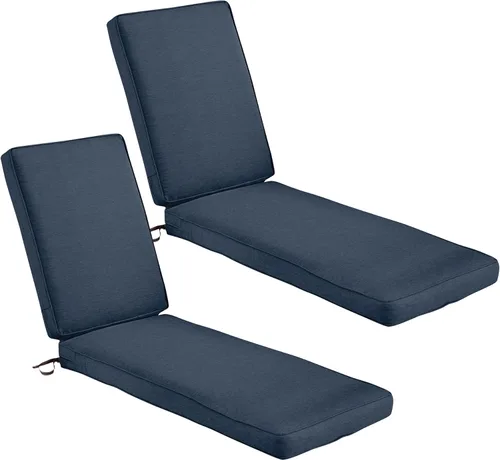 Miniatura 23 de Classic Accessories Montlake® FadeSafe® - Cojín resistente al agua para chaise longue de patio de 74 x 23 x 3 pulgadas, beige antiguo