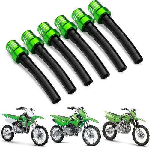 Miniatura 13 de AnXin Manguera de respiradero, tapa de tanque de combustible, tubo de ventilación CNC universal para ATV Quad CRF YZF RMZ KLX DRZ Dirt Pit Bike Seis