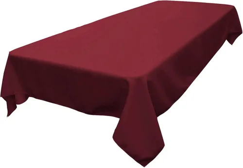 Miniatura 248 de LA Linen Mantel rectangular lavable de popelín de poliéster, resistente a las manchas y a las arrugas, cubierta de mesa 60x84, mantel de tela