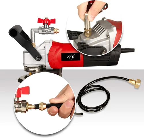 Miniatura 5 de 800W/110V Pulidora/Lijadora de Velocidad Variable de 4 Pulgadas en Húmedo y Almohadillas de Pulido de Diamante para Granito Pulidoras de Hormigón