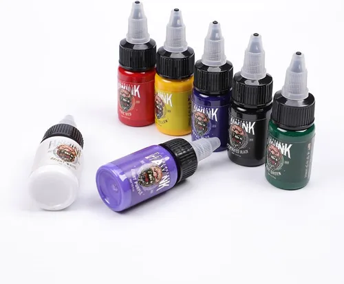 Miniatura 3 de HAWINK Juego de tinta de tatuaje 1/2oz (0.5 fl oz) suministro de tatuaje 7 colores kit de pigmento TI203-15-7