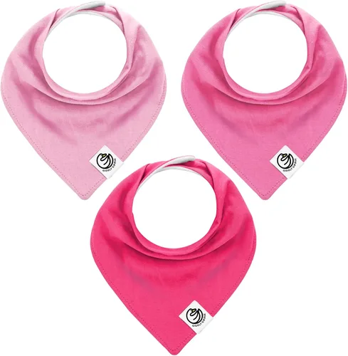 Miniatura 14 de Organic Cotton Baby Bibs for Drooling & Teething – Soft, Ultra Absorbent Baby Bib Set for Boys & Girls, 3-Pack Baberos blancos