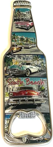 Miniatura 3 de SUREG Florida - Abrebotellas con imán para nevera, varios diseños, collage retro, coleccionable, abrebotellas, 1 artículo
