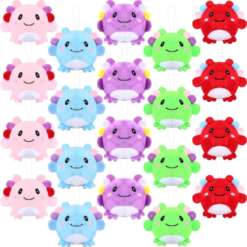 Miniatura 10 de Sosation 20 piezas de 4.72 pulgadas Mini cachorro de peluche adoptar un cachorro de perros pequeños empujadores pequeños regalos de fiesta