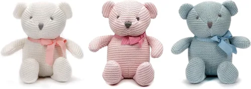 Miniatura 8 de FLUFFYFUN Juguetes orgánicos para bebés, conejito gris, conejo de peluche, 7.1 pulgadas