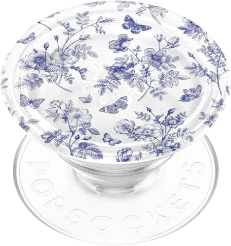 Miniatura 10 de PopSockets Agarre para Teléfono con Soporte Expandible, Agarre Adhesivo - Flor Prensada Aliento de Bebé Plumeria