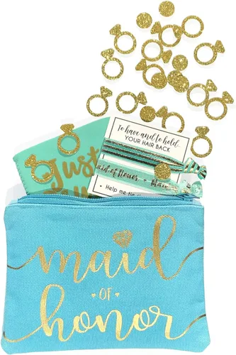 Miniatura 3 de Bride Tribe - Bolsas de maquillaje para despedida de soltera, despedida de soltera, boda, bolsa de artículos de tocador, kit de supervivencia