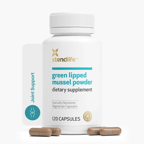 Xtend-Life | Polvo de mejillón de labios verdes | Mejillón de labios verdes de Nueva Zelanda extra fuerte 2400 mg por porción | para la salud de las