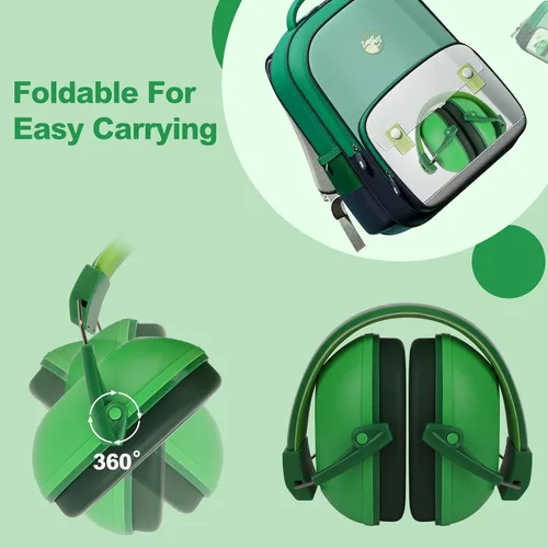 Miniatura 6 de Auriculares con cancelación de ruido para niños, protección auditiva para niños orejeras de 28dB SNR con reducción de ruido para niños de 3-16 años