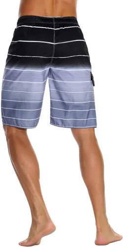 Miniatura 3 de unitop Bañador para hombre de secado rápido de verano a rayas con forro