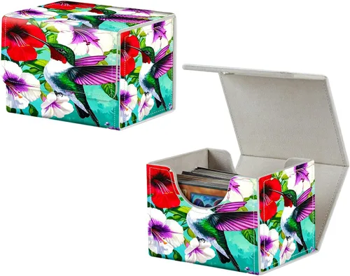 Miniatura 33 de MTG Commander - Caja de cartas intercambiables, más de 100 tarjetas con funda con funda de piel sintética, caja de almacenamiento de tarjetas