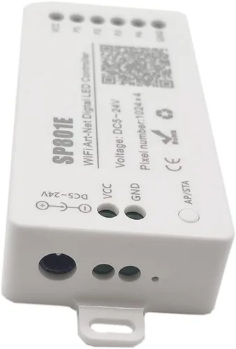 Miniatura 3 de SP801E WiFi Art-Net Magic LED Controlador LED Matriz Panel Módulo WS2812B WS2811 Tira de luz Control inalámbrico iOS Android DC5-24V