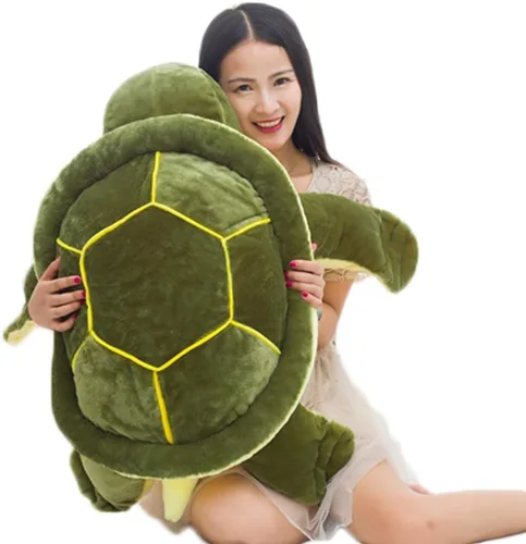 Miniatura 6 de ERDAO Almohada de peluche de tortuga marina, juguetes de peluche de tortuga, regalos para niños y niñas, 15.7 pulgadas