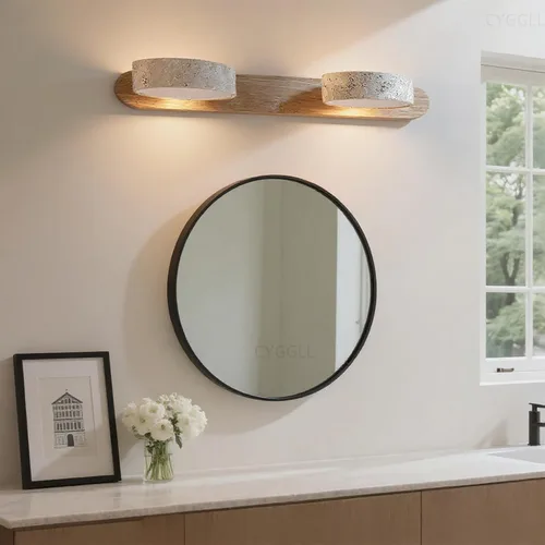 Miniatura 8 de Apliques de pared de travertino, accesorios de iluminación de piedra, iluminación de pared, lámparas de pared para sala de estar, dormitorio, LED