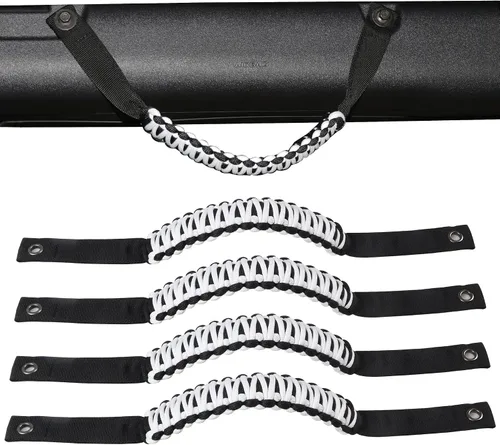 Miniatura 13 de Asas de agarre de barra antivuelco para Ford Bronco 2021 2022 2023 2024 2025 2 accesorios de 2 puertas y 4 puertas, mango de agarre de paracaídas