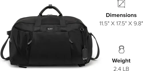 Miniatura 7 de TUMI - Voyageur Malta DuffelMochila - Bolsa de viaje premium, NegroPlomizo