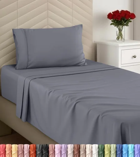 Miniatura 14 de Utopia Bedding - Juego de sábanas, tamaño individual, microfibra cepillada, suaves, esquinas profundas, incluye 1 encimera, 1 bajera y 1 fundas