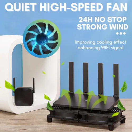 Miniatura 6 de VTRETU - Ventilador de refrigeración con interfaz USB silenciosa, utilizado para rack de enrutador, bricolaje, audio y video, gabinete de red