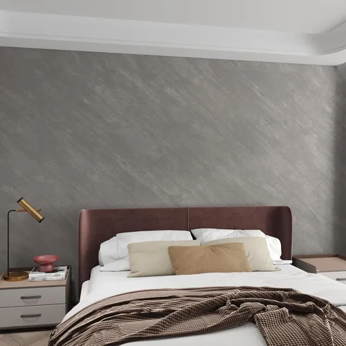 3yecao Papel tapiz de hormigón gris de gran tamaño de 16"×591" pulgadas, despegar y pegar, papel de contacto de hormigón gris grueso impermeable 3D,