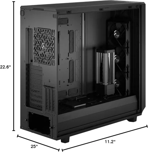 Miniatura 19 de Fractal Design Meshify 2 XL Negro ATX Flexible Luz Tintado de Cristal Templado Ventana Full Tower Computadora Luz TG negra