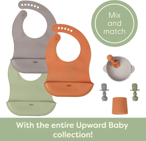 Miniatura 9 de Upward Baby - Juego de 3 alfombrillas de silicona antideslizantes para bebés, mantel individual para mesa de comedor, silla alta, suministros