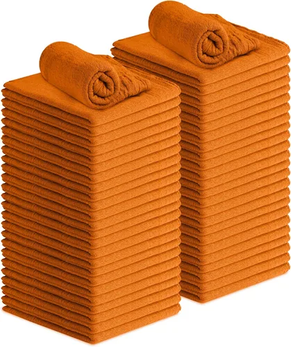 Miniatura 10 de Avalon Towels Toallas de Algodón para Tienda – (Paquete de 50) Tamaño 30x36 Centímetros Trapos de Limpieza – Toallas de Tienda Absorbentes y Toallas