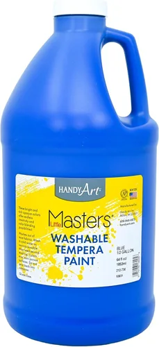 Miniatura 57 de Handy Art Little Masters - Pintura al temple lavable, turquesa, botella de 128 onzas, brillante y mezclable, alta opacidad, colores lavables