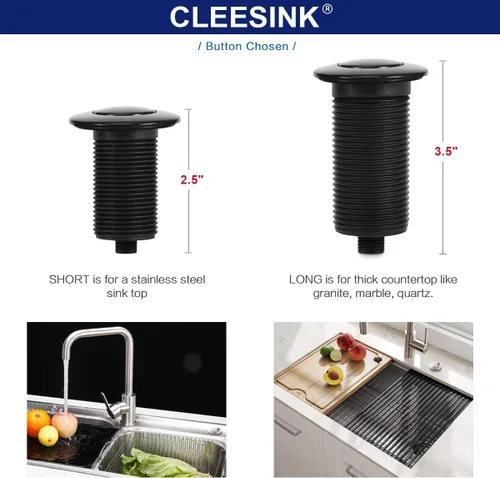 Miniatura 5 de Interruptor de Triturador de Basura, Kit Inalámbrico de Encendido y Apagado por Aire para Eliminador de Desperdicios de Alimentos, Plástico Negro