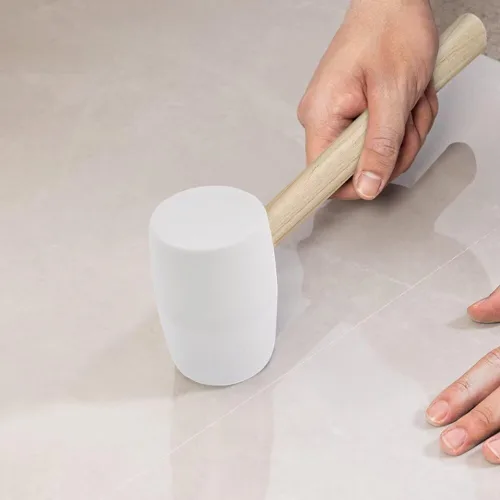 Miniatura 3 de Gunpla Mazo suave de doble cara con goma y plástico duro, mazo ligero con agarre de plástico antideslizante, perfecto para herramientas de armería