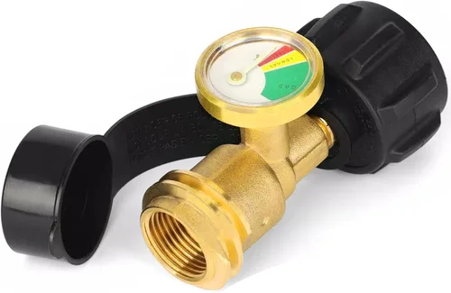 Indicador de nivel de tanque de propano, medidor de gas propano para tanque de propano LP 5LB-40LB con QCC1/Tipo, detector de fugas para parrilla de