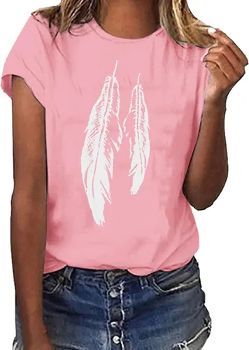Miniatura 112 de Camiseta con estampado de animales para mujer, camiseta de libélula divertida, linda camiseta de manga corta, blusa de primavera 2023, camisas